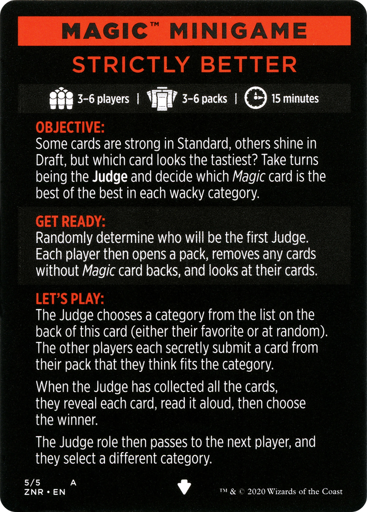 Strictly Better // Strictly Better (cont'd) (MZNR-005) - Zendikar Rising Minigames-3