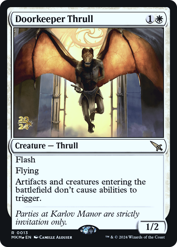 Doorkeeper Thrull [Murders at Karlov Manor Prerelease Promos]-1