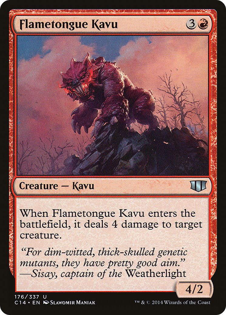 Flametongue Kavu [Commander 2014]-1