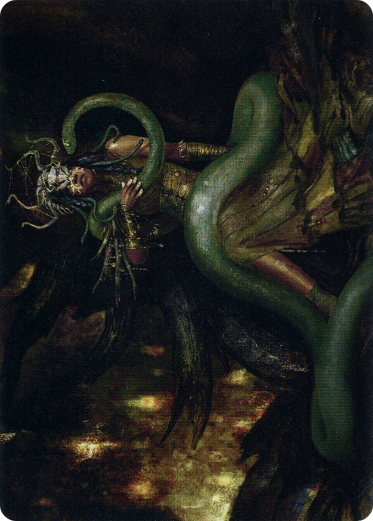 Saryth, the Viper's Fang // Saryth, the Viper's Fang (AMID-053) - Midnight Hunt Art Series (Borderless) Foil-3