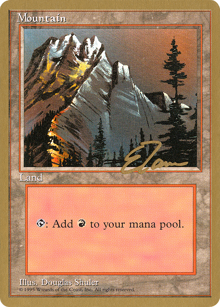 Mountain (A) - 1996 Eric Tam (4ED) (WCD-) - Pro Tour Collector Set-1