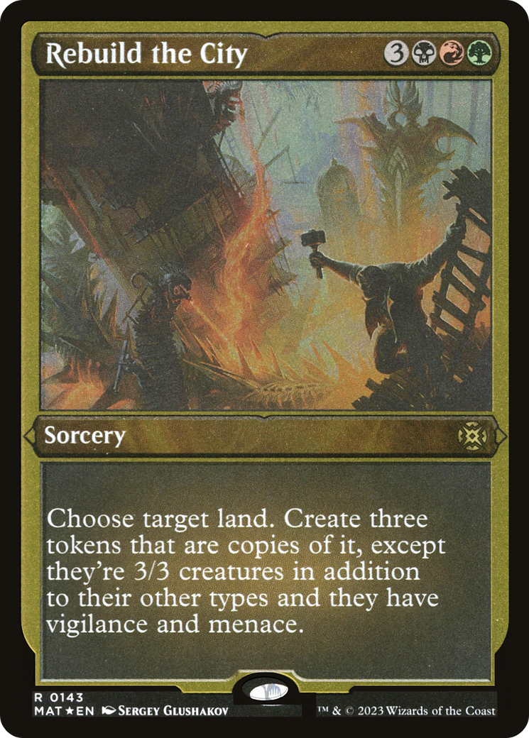Rebuild the City (MAT-143) - March of the Machine: The Aftermath Etched Foil-1