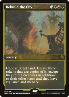 Rebuild the City (MAT-143) - March of the Machine: The Aftermath Etched Foil-1