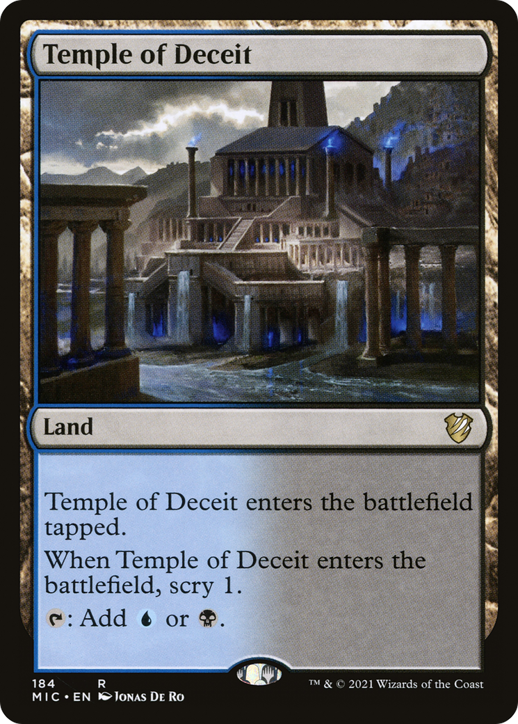Temple of Deceit [Innistrad: Midnight Hunt Commander]-1