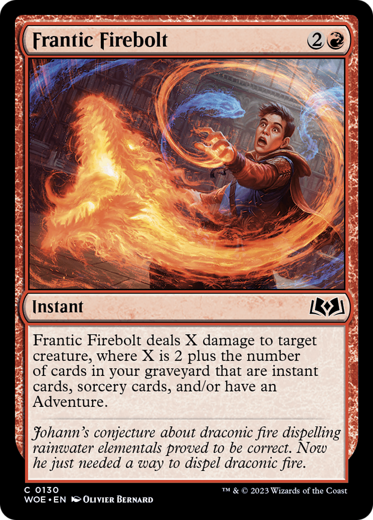 Frantic Firebolt [Wilds of Eldraine]-1
