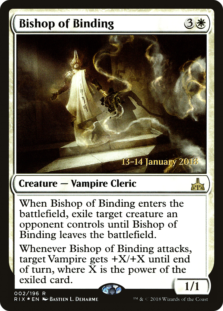 Bishop of Binding [Rivals of Ixalan Prerelease Promos]-1