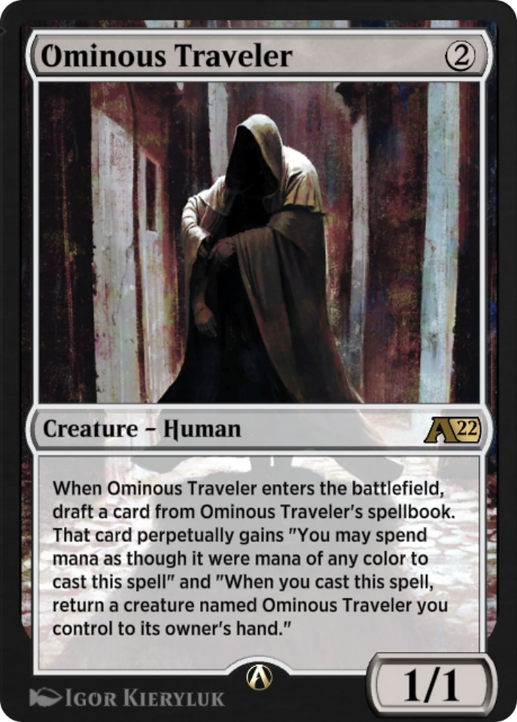 Ominous Traveler (Y22-062) - Alchemy: Innistrad-1