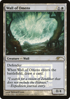 Wall of Omens (FNM-) - Friday Night Magic 2011 Foil-1