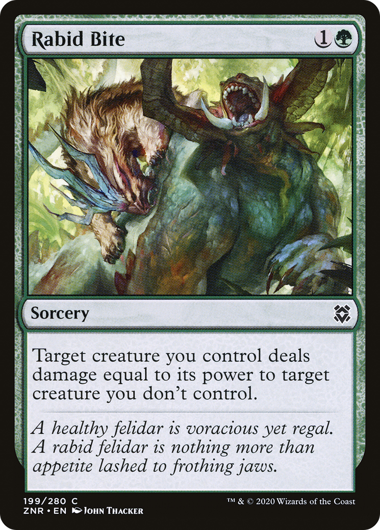 Rabid Bite [Zendikar Rising]-1