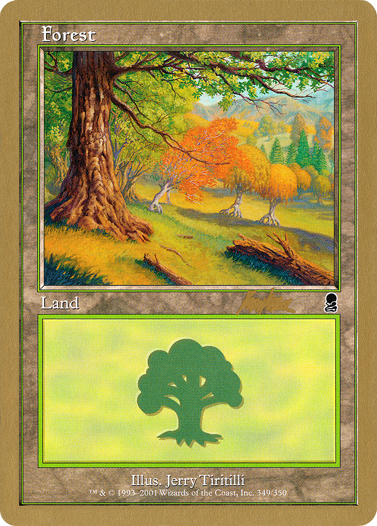 Forest (349) - 2002 Brian Kibler (ODY) (WCD-) - World Championship Decks 2002-1
