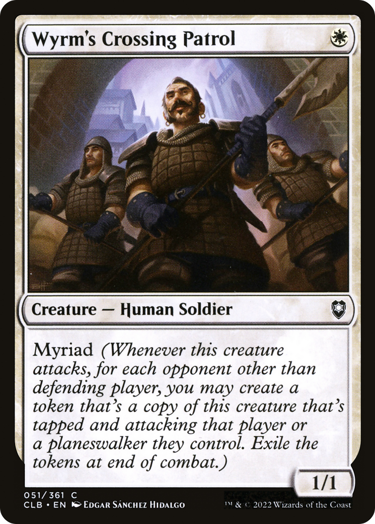 Wyrm's Crossing Patrol (CLB-051) - Commander Legends: Battle for Baldur's Gate Foil-1