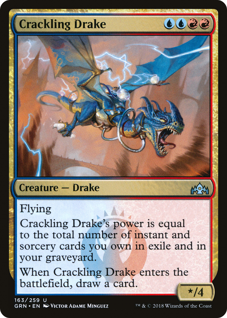 Crackling Drake [Guilds of Ravnica]-1
