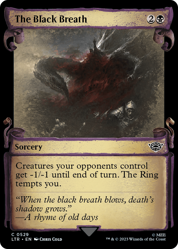 The Black Breath [The Lord of the Rings: Tales of Middle-Earth Showcase Scrolls]-1
