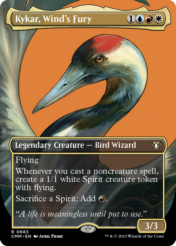 Kykar, Wind's Fury (Borderless Profile) [Commander Masters]-1