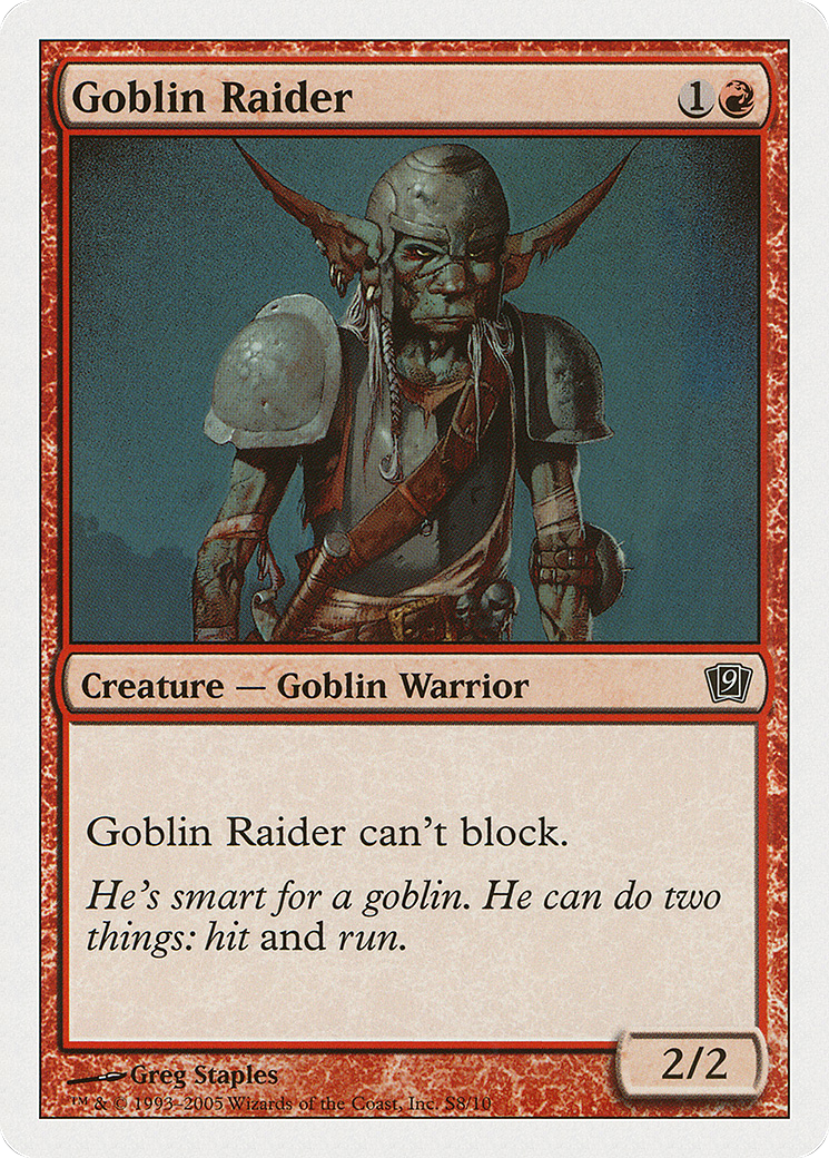 Goblin Raider [Ninth Edition]-1