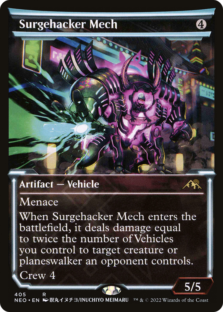 Surgehacker Mech (Showcase Soft Glow) [Kamigawa: Neon Dynasty]-1