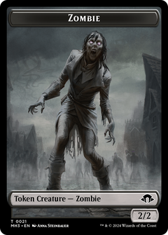 Elephant // Zombie Double-Sided Token [Modern Horizons 3 Commander Tokens]-2