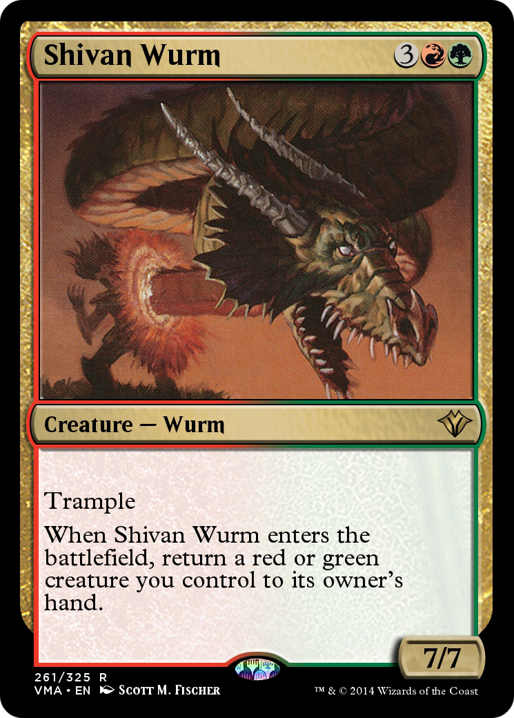 Shivan Wurm (VMA-261) - Vintage Masters Foil-1