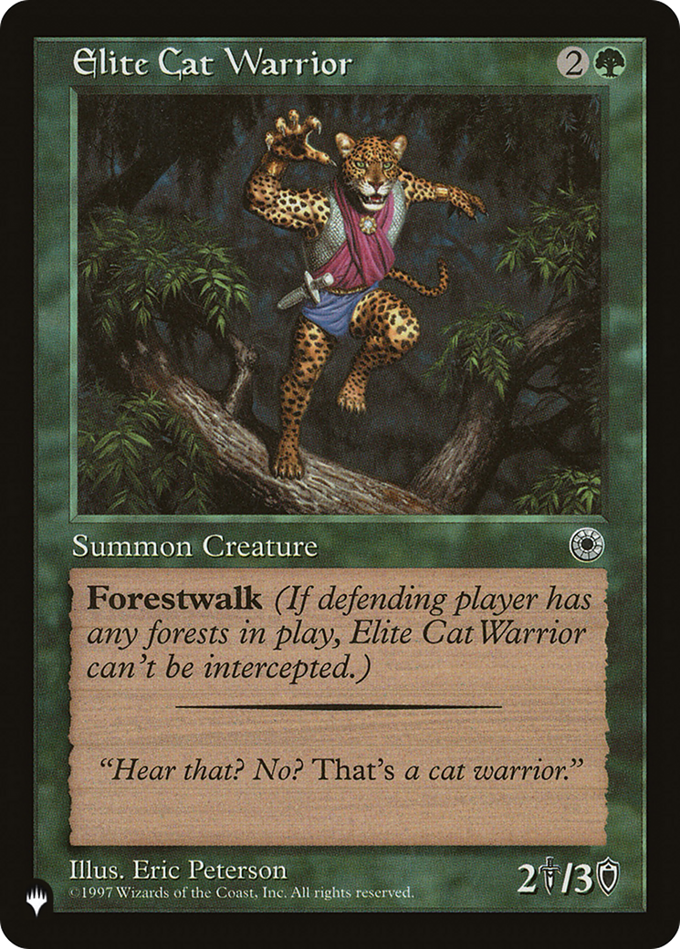 Elite Cat Warrior (Flavor Text) [The List]-1
