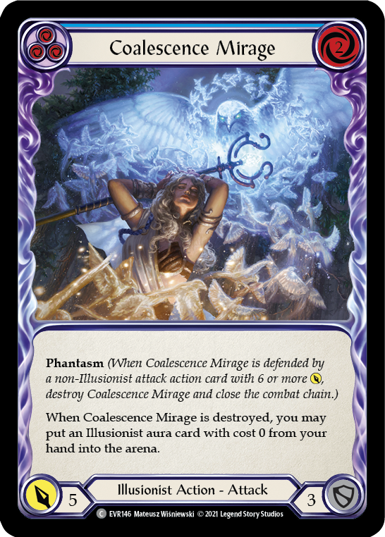 Coalescence Mirage (Blue) [EVR146] (Everfest)  1st Edition Normal-2