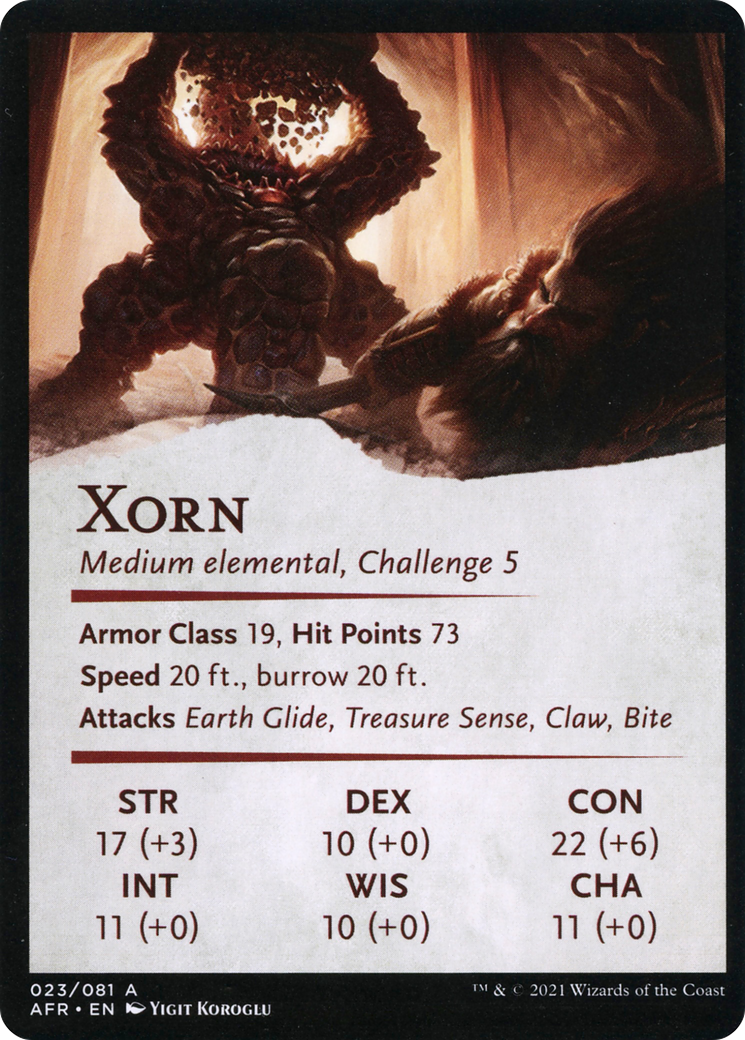 Xorn // Xorn (AAFR-023) - Adventures in the Forgotten Realms Art Series (Borderless) Foil-2