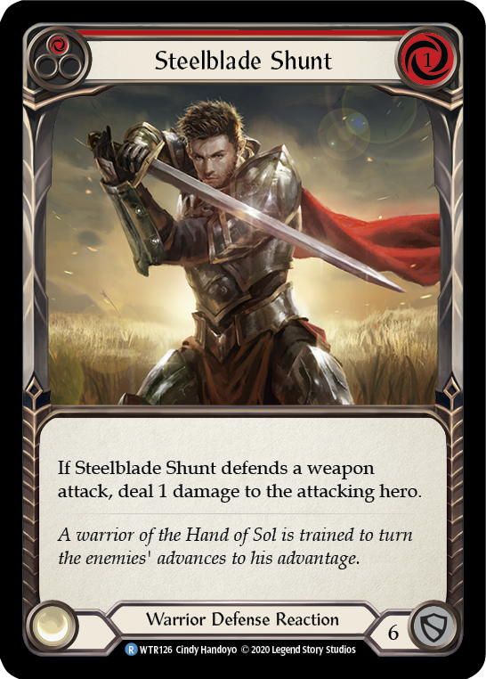 Steelblade Shunt (Red) [U-WTR126] (Welcome to Rathe Unlimited)  Unlimited Rainbow Foil-2