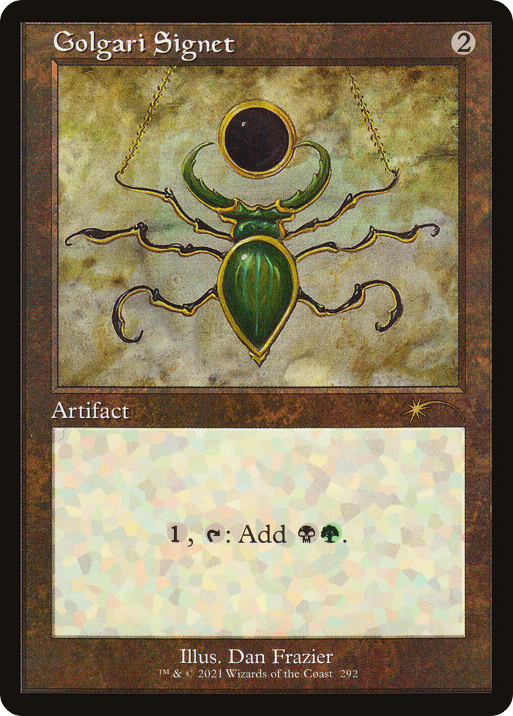 Golgari Signet (SLD-292) - Secret Lair Drop Etched Foil-1