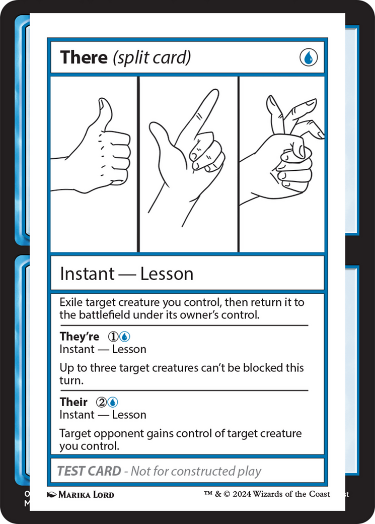 There (Split Card) [Mystery Booster 2 Playtest Cards]-1