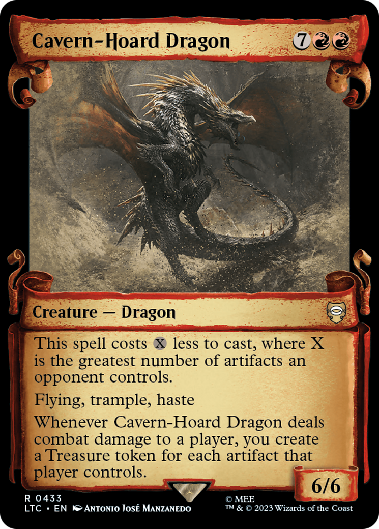 Cavern-Hoard Dragon [The Lord of the Rings: Tales of Middle-Earth Commander Showcase Scrolls]-1