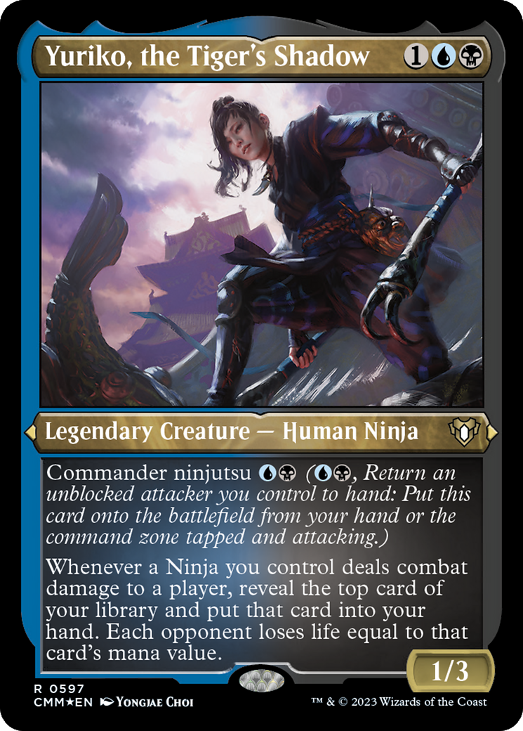Yuriko, the Tiger's Shadow (CMM-597) - Commander Masters Etched Foil-1