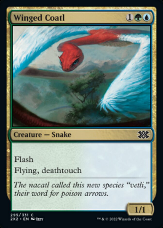 Winged Coatl [Double Masters 2022]-1