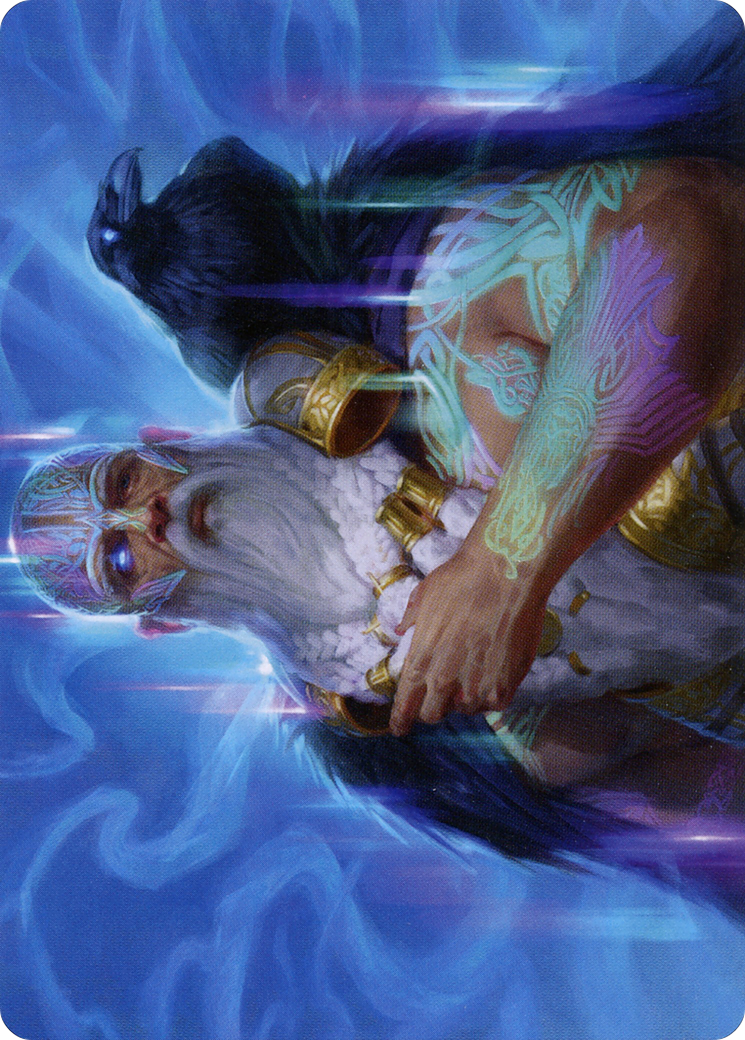 Alrund, God of the Cosmos Art Card [Kaldheim Art Series]-1