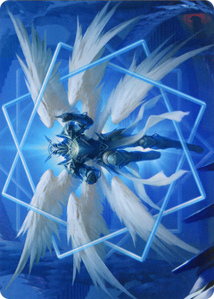 Vertex Paladin // Vertex Paladin (AMOM-048) - March of the Machine Art Series (Borderless) Foil-3
