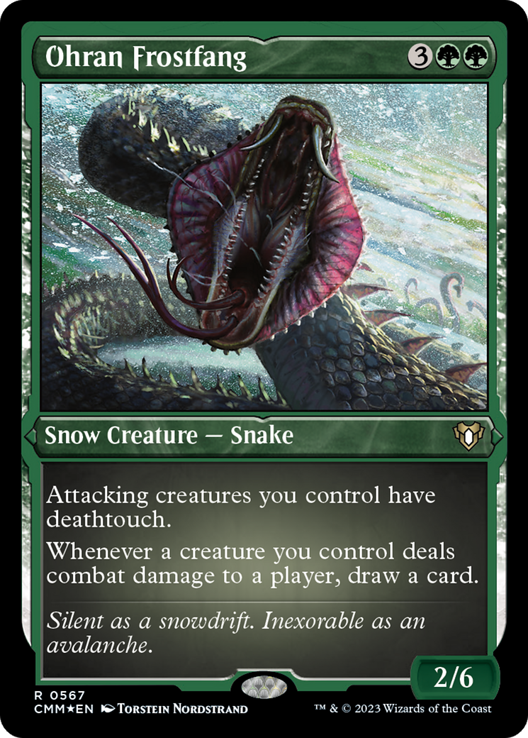 Ohran Frostfang (CMM-567) - Commander Masters: (snow) Etched Foil-1