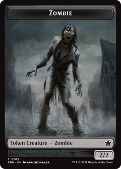 Faerie // Zombie Double-Sided Token [Foundations Tokens]-2