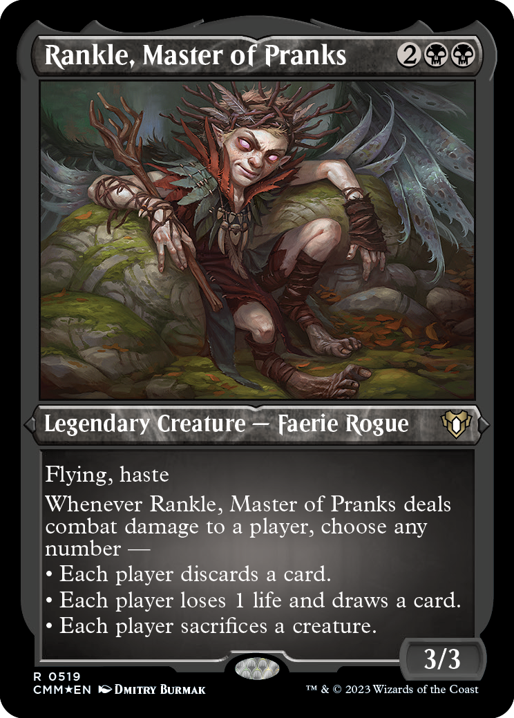 Rankle, Master of Pranks (Foil Etched) [Commander Masters]-1
