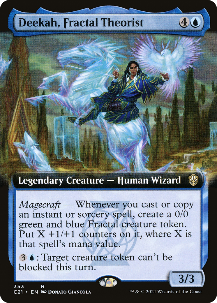 Deekah, Fractal Theorist (Extended Art) [Commander 2021]-1