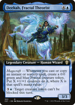 Deekah, Fractal Theorist (Extended Art) [Commander 2021]-1