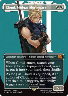 Cloud, Midgar Mercenary (Borderless) (Surge Foil) [FINAL FANTASY]-1
