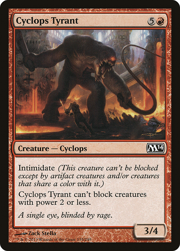 Cyclops Tyrant [Magic 2014]-1