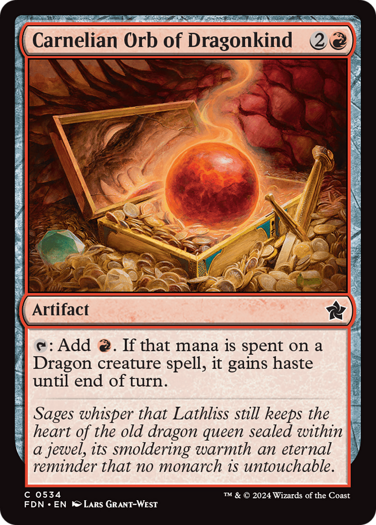 Carnelian Orb of Dragonkind [Foundations]-1