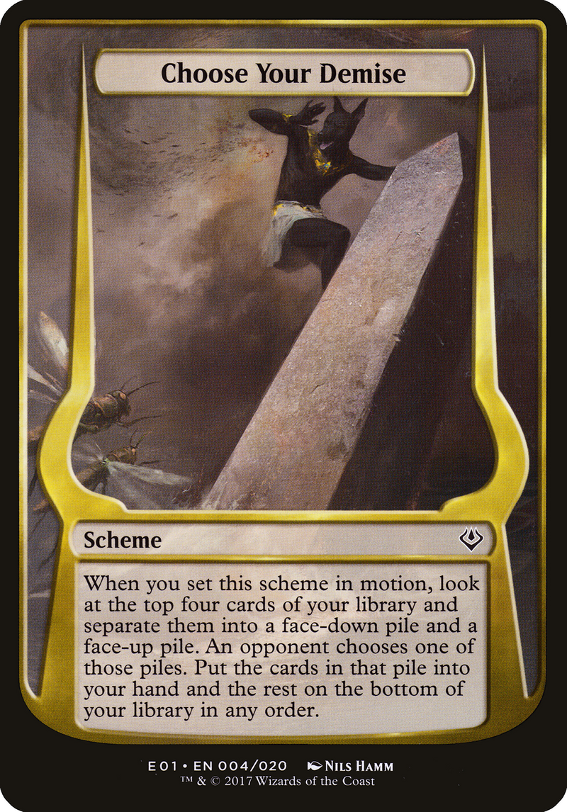 Choose Your Demise (Schemes) [Archenemy: Nicol Bolas Schemes]-1