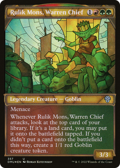Rulik Mons, Warren Chief (Showcase Textured) [Dominaria United]-1