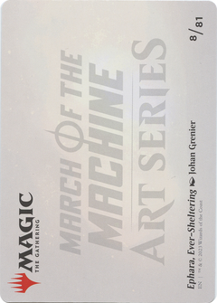 Ephara, Ever-Sheltering // Ephara, Ever-Sheltering (AMOM-008) - March of the Machine Art Series (Borderless) Foil-2