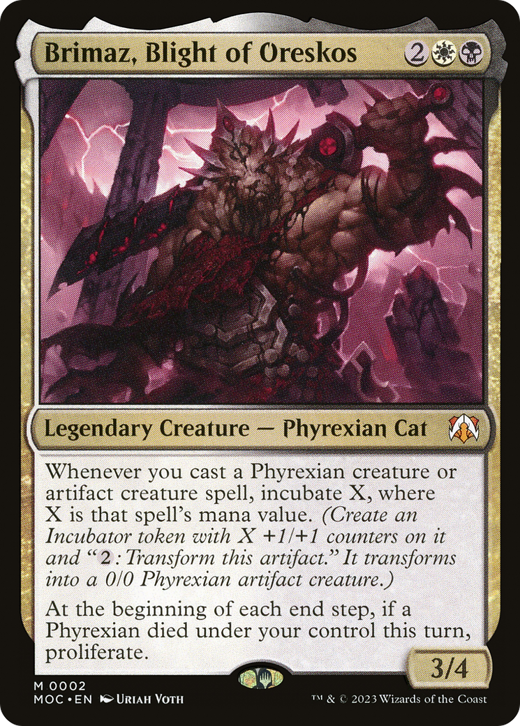Brimaz, Blight of Oreskos [March of the Machine Commander]-1