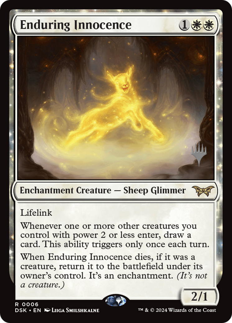 Enduring Innocence (Promo Pack) [Duskmourn: House of Horror Promos]-1