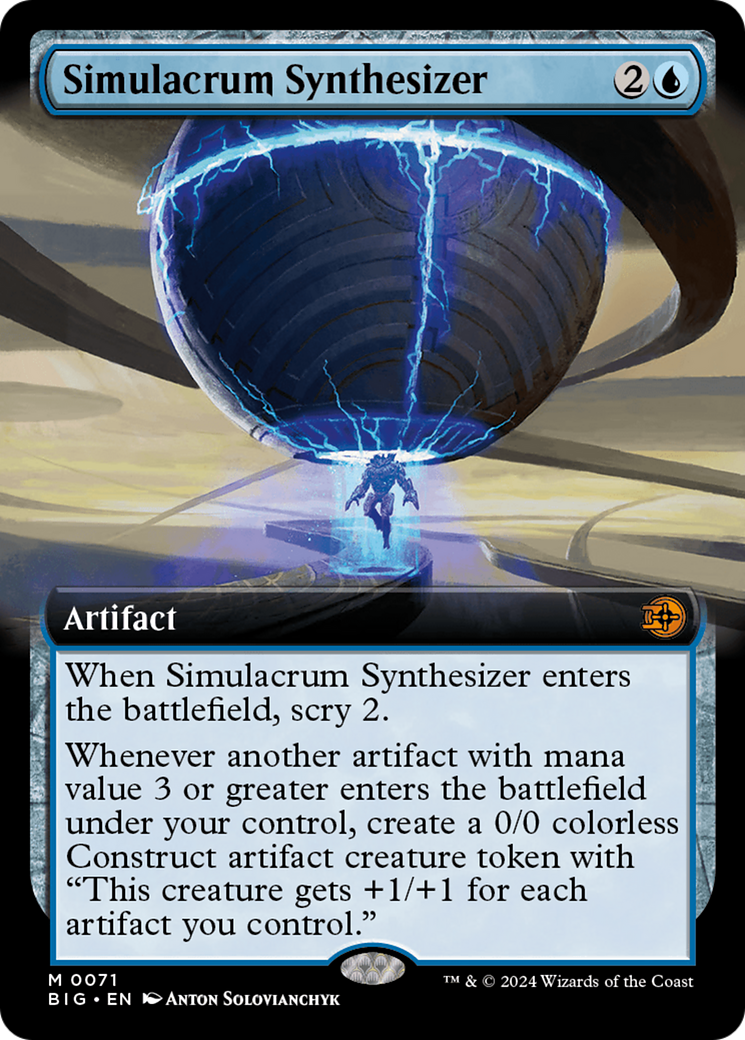Simulacrum Synthesizer (Extended Art) [Outlaws of Thunder Junction: The Big Score]-1