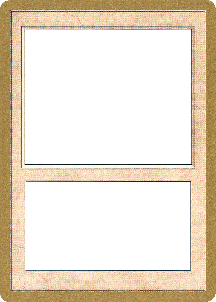 2002 World Championship Blank Card (WCD-) - World Championship Decks 2002-1