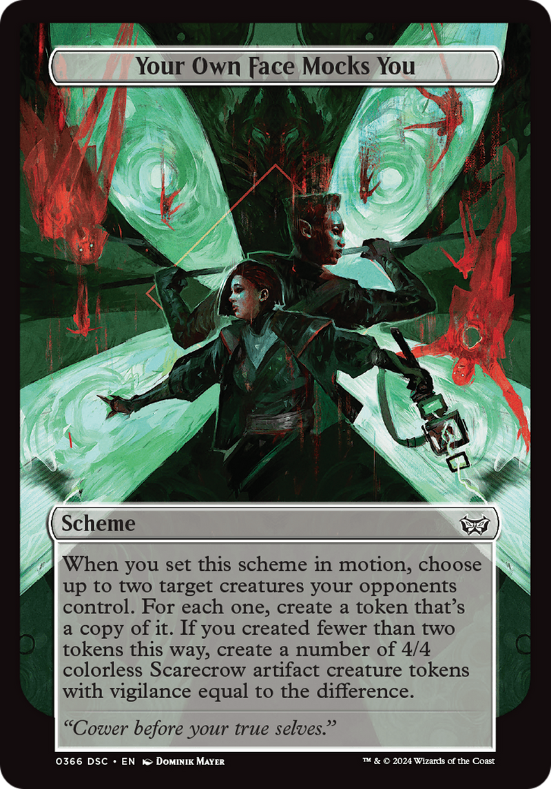 Your Own Face Mocks You (Full Art) (A:DSC-366) - Duskmourn: House of Horror Commander-1