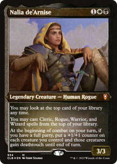 Nalia de'Arnise (CLB-934) - Commander Legends: Battle for Baldur's Gate Etched Foil-1
